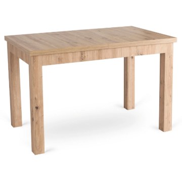 Mebel Elite Стол Skubi, раскладной, 120–160 см, дуб Artisan, W.SKUBI/DA/S - Home Club