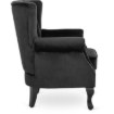 Mebel Elite Кресло Mallo, чёрное, велюровое, ME.MALLO/CZ/V/FW - Home Club, изображение 4
