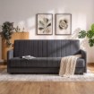 Mebel Elite Комплект из 2 диванов-кроватей Porto серого цвета, PPHUE.PIEER/PAROS6/Z2/WER - Home Club, изображение 2