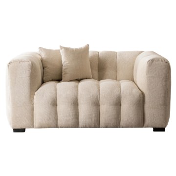 Mebel Elite Двухместный диван Moderno 2S кремового цвета, ME.MODERNO2S/KR/TB/SOF - Home Club