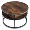 Mebel Elite Столик Astur «Дуб в стиле рустик»/«Чёрный», ME.ASTUR/RU/CZ/L - Home Club, изображение 3