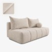 Mebel Elite Раскладной диван Saria кремового цвета из шенила, COM.CLOUD/FLOW3/SOF - Home Club, изображение 4