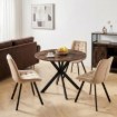 Mebel Elite Стол Lauren 90 см, дуб рустикальный/чёрный, ME.LAUREN/RU/CZ/S90 - Home Club, изображение 2