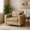 Mebel Elite Раскладной кресло Solor, бежевый велюр, ME.SOLOR2/BZ/V/FW - Home Club, изображение 2