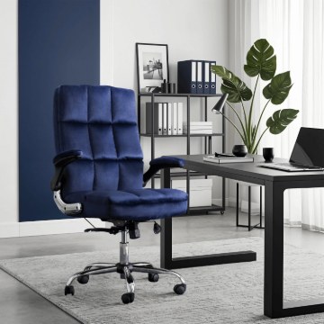 Mebel Elite Вращающееся кресло London, темно-синее, велюровое, ME.LONDON/GR/V/FO - Home Club