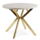 Mebel Elite Стіл Lukas, розкладний, 100–250 см, колір «Кашмір/Золотий», ME.LUKAS/KASZ/ZL/S - Home Club