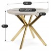 Mebel Elite Стіл Lukas, розкладний, 100–250 см, колір «Кашмір/Золотий», ME.LUKAS/KASZ/ZL/S - Home Club, Зображення 9