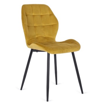Mebel Elite Стул Lucky, горчичного цвета, велюровый, ME.LUCKY/CU/V/K - Home Club