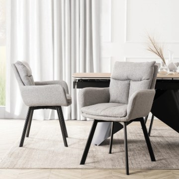 Mebel Elite Вращающееся кресло Cortado, серого цвета, ME.CORTADO/P/CZ/T/K - Home Club