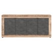 Mebel Elite Комод Blago 180 см, черный/необработанный дуб, W.LUNEA/OSL/MA/KOM4D - Home Club, изображение 3