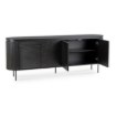 Mebel Elite Комод Beck 200 см, четырёхдверный, чёрный, ME.BECK/CZ/KOM200 - Home Club, изображение 3
