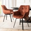 Mebel Elite Обертове крісло Luna рудого кольору з велюру, ME.LUNA/RD/V/K - Home Club, Зображення 2