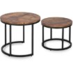 Mebel Elite Набор столиков Figo из дуба в стиле рустик, ME.FIGO/DRU/CZ/L - Home Club, изображение 7