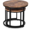 Mebel Elite Набор столиков Figo из дуба в стиле рустик, ME.FIGO/DRU/CZ/L - Home Club, изображение 8
