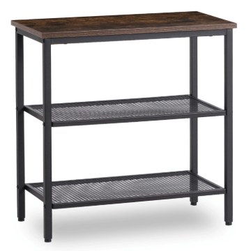 Mebel Elite Кофейный столик Carter 60 см, дуб в стиле рустик/чёрный, ME.CARTER/DRU/CZ/REG - Home Club