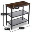 Mebel Elite Кофейный столик Carter 60 см, дуб в стиле рустик/чёрный, ME.CARTER/DRU/CZ/REG - Home Club, изображение 6