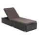 Mebel Elite Садове крісло Largo, чорне/коричневе, з техноротанга, ME.LARGO/CZ/RT/OGR/LEZ - Home Club
