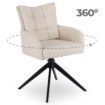 Mebel Elite Вращающееся кресло для гостиной July кремового цвета, ME.JULY/KR/T/K - Home Club