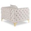 Mebel Elite Кресло Sorrento 1S кремового цвета из велюра, ME.SORRENTO1S/KR/V/FW - Home Club, изображение 5
