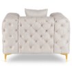 Mebel Elite Кресло Sorrento 1S кремового цвета из велюра, ME.SORRENTO1S/KR/V/FW - Home Club, изображение 6