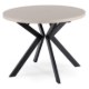 Mebel Elite Стіл Lukas, розкладний, 100–250 см, кашмір/чорний, ME.LUKAS/KASZ/CZ/S - Home Club