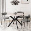 Mebel Elite Стіл Lukas, розкладний, 100–250 см, кашмір/чорний, ME.LUKAS/KASZ/CZ/S - Home Club, Зображення 2
