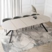 Mebel Elite Стіл Lukas, розкладний, 100–250 см, кашмір/чорний, ME.LUKAS/KASZ/CZ/S - Home Club, Зображення 5