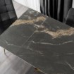 Mebel Elite Стіл Luigi, керамічний, розкладний, 160–240 см, чорно-золотий мармур/золотий, ME.LUIGI/CZZL/ZL/S160-240 - Home Club, Зображення 5