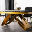 Mebel Elite Стіл Luigi, керамічний, розкладний, 160–240 см, чорно-золотий мармур/золотий, ME.LUIGI/CZZL/ZL/S160-240 - Home Club, Зображення 7