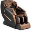 Массажное кресло VX MAX для отдыха, коричневое, из экокожи, в современном английском стиле