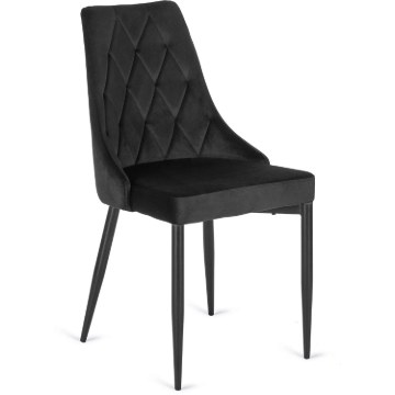 Mebel Elite Стілець Cork, чорний, велюровий, ME.CORK/CZ/V/K - Home Club