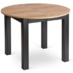 Mebel Elite Комплект: стіл Harry 102–142 см, дуб Craft/чорний, та 4 стільці Robin 2, чорні, W.HARRY/DC/CZ/S/ROBIN2/CZ/T/Z4/K - Home Club, Зображення 8