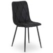 Mebel Elite Комплект: стіл Harry 102–142 см, дуб Craft/чорний, та 4 стільці Robin 2, чорні, W.HARRY/DC/CZ/S/ROBIN2/CZ/T/Z4/K - Home Club, Зображення 13
