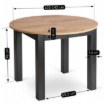 Mebel Elite Комплект: стіл Harry 102–142 см, дуб Craft/чорний, та 4 стільці Robin 2, чорні, W.HARRY/DC/CZ/S/ROBIN2/CZ/T/Z4/K - Home Club, Зображення 17