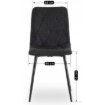 Mebel Elite Комплект: стіл Harry 102–142 см, дуб Craft/чорний, та 4 стільці Robin 2, чорні, W.HARRY/DC/CZ/S/ROBIN2/CZ/T/Z4/K - Home Club, Зображення 18