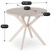 Mebel Elite Стол Lugo, раскладной, 90–190 см, кашемировый, ME.LUGO/KASZ/S - Home Club, изображение 12