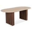 Mebel Elite Стіл Dario, овальний, 200 см, травертин/горіх, ME.DARIO/TRAW/O/S - Home Club, Зображення 8