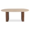 Mebel Elite Стіл Dario, овальний, 200 см, травертин/горіх, ME.DARIO/TRAW/O/S - Home Club, Зображення 9