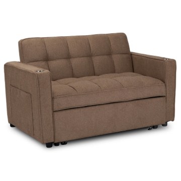 Mebel Elite Раскладной кресло-кровать Aster для сна, коричневого цвета, ME.ASTER/BR/T/SOF - Home Club