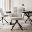 Mebel Elite Вращающееся кресло City кремового цвета из вельвета, ME.CITY/KR/SZTR/K - Home Club, изображение 2