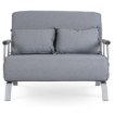 Mebel Elite Двухместное раскладное кресло Bart 2, серого цвета, ME.BART2/P/T/FW - Home Club, изображение 3