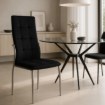 Mebel Elite Стілець Molly, чорний, велюровий, ME.MOLLY/CZ/CH/V/K - Home Club, Зображення 2