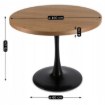 Mebel Elite Стіл Lino 100 см, дуб золотистий/чорний, ME.LINO/DZ/S - Home Club, Зображення 6