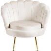 Mebel Elite Кресло Angel кремового цвета из велюра, ME.ANGEL/KR/V/FW - Home Club, изображение 3