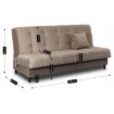 Mebel Elite Раскладной диван Lima бежевого цвета, PPHUE.MARIO/PAROS3/WER - Home Club, изображение 10