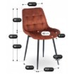 Mebel Elite Стул Chris Rude из велюра, ME.CHRIS/RD/CZ/V/K - Home Club, изображение 6