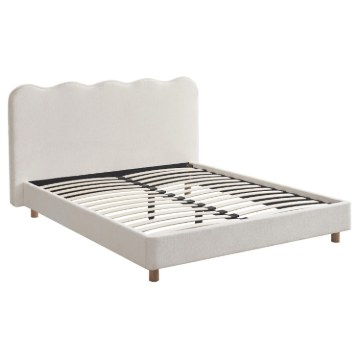 Mebel Elite Кровать 160x200 Izmir, кремового цвета, ME.IZMIR/160/KR/T/LOZ - Home Club