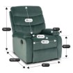 Mebel Elite Раскладной кресло Kobe, зелёный велюр, ME.KOBE/Z/V/FW - Home Club, изображение 10