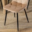 Mebel Elite Стілець Robin, бежевий, велюровий, ME.ROBIN/BZ/V/K - Home Club, Зображення 6