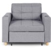 Mebel Elite Раскладной кресло Solor, серый, ME.SOLOR/P/T/FW - Home Club, изображение 3